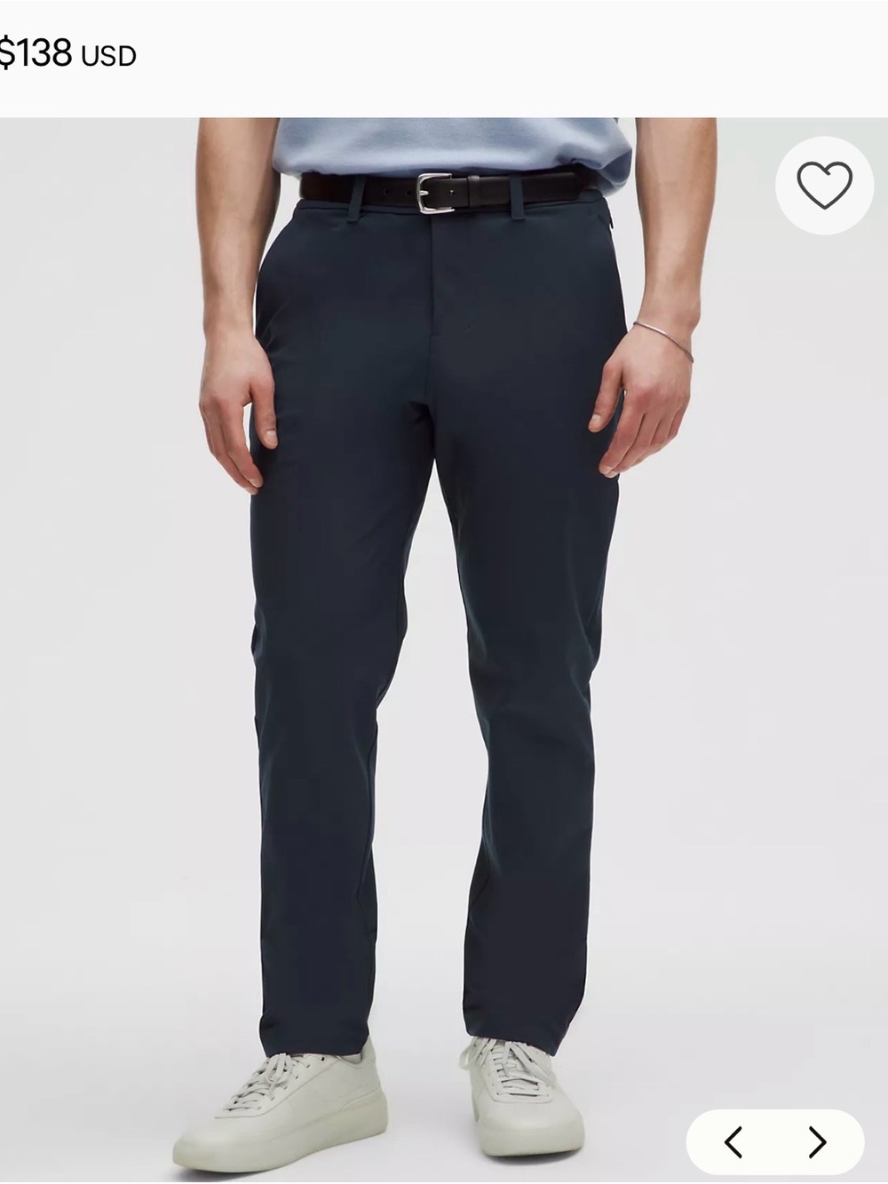 lululemon athletica Men's Stretch Chinos in Navy